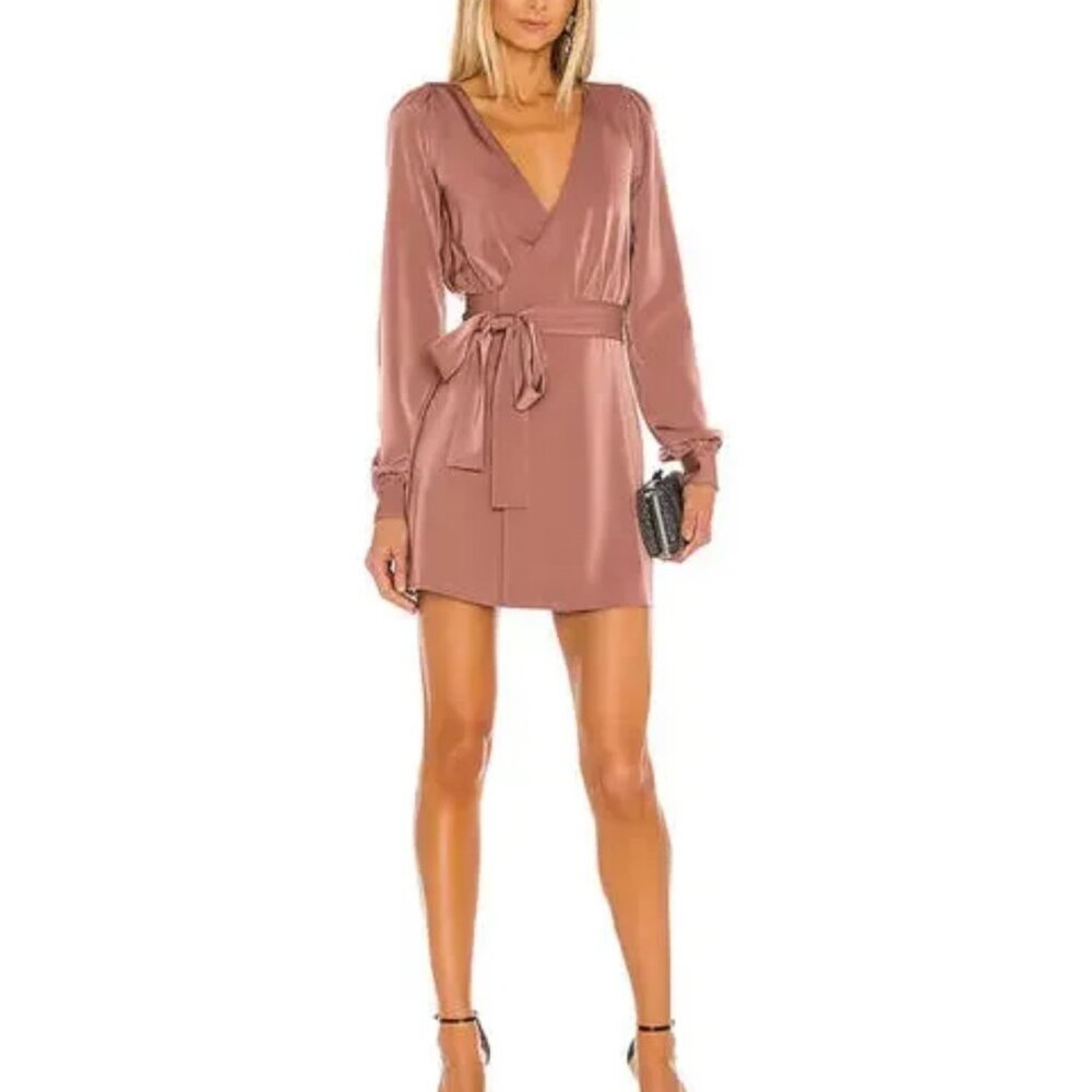 Janet Mini Wrap Dress NBD Small